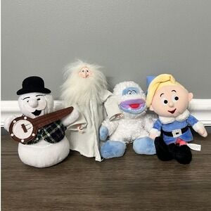 Rudolph Red Nosed Reindeer Plush Bundle Snowman Winter Warlock Bumble and Hermey